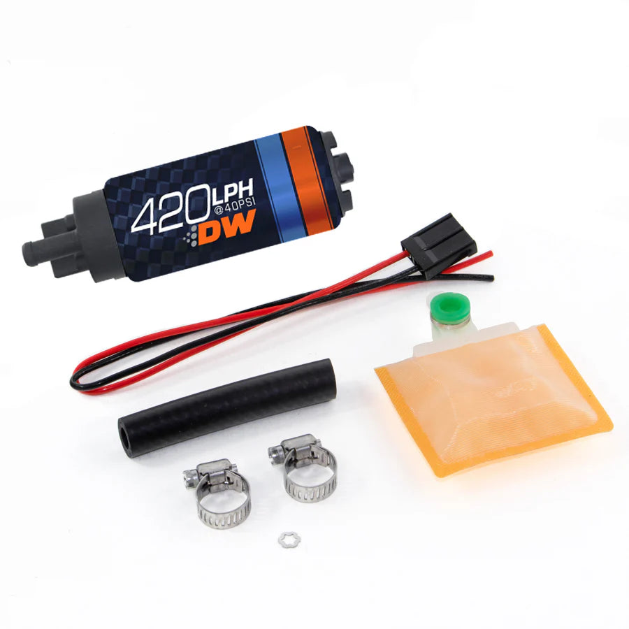 DeatschWerks DW420 Series 420lph In-Tank Fuel Pump w/ Universal Install Kit - 9-421-1000