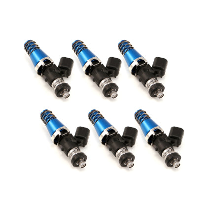Nissan RB25/26 Injector Dynamics ID1050X Injectors 11mm (Blue) Adaptor Tops Denso Lower Cushions (Set of 6) - 1050.60.11.D.6
